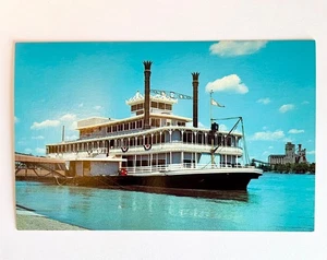 POSTAL DE COLECCIÓN DE ST. LOUIS MISSOURI LIT. ROBERT E LEE RIVERBOAT SIN PUBLICAR EN BLANCO - Imagen 1 de 2