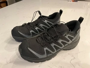 Kid’s Size 3 Salomon XA Pro Waterproof (black/grey) - Picture 1 of 5
