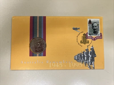 Australia Remembers 1945-1995 Weary Dunlop 50c coin PNC FDC - Image 1 of 4