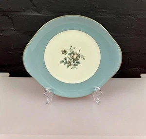 ** RESERVED ** Royal Doulton Rose Elegans T.C. 1010 Eared Cake / Bread Plate - Picture 1 of 6