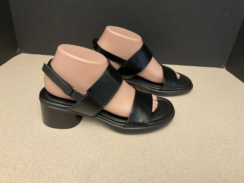 Nuovo! Sandali donna ECCO scolpiti 35 luxe cinturino tacco. EU 39 US 8 8.5. Bello!!!