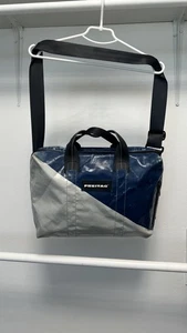 Freitag F304 Recycled Moss Blue/White CrossBody Messenger Shoulder Handbag PVC - Picture 1 of 15