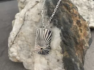 Ciondolo Clogau argento e oro rosa 9 ct anno Wyddfa Summit Tag £ 150 di sconto nuovo raro - Foto 1 di 7