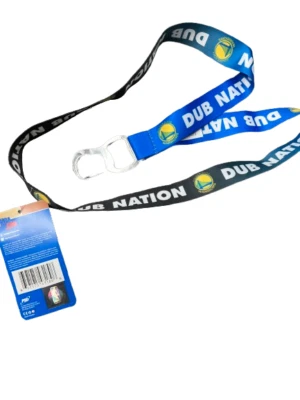 Golden State Warriors Lanyard Dub Nation Bottle Opener Ombre Colors NBA Licensed - Image 1 of 4