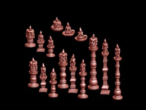 15x 28mm/ 1:56th scale Resin Candlestick Holders Basing Bits - Picture 1 of 3