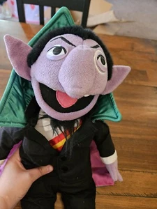 Sesame Street Place Count Von Dracula Vampire 2011 Rare Plush Stuffed Toy Large - Picture 1 of 14