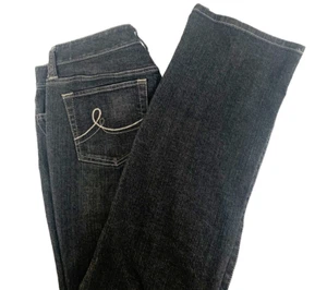 Ann Taylor Loft Bootcut Black Women's Jeans Mid Rise  Sz 6 (32X32) B25 - Picture 1 of 12
