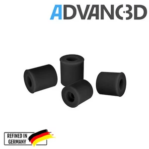 Amortisseur silicone noir Advanc3D pour un lit chauffant plus stable - Photo 1/1