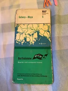 VINTAGE Bartholomew, Half Inch Map, No: 5 Galway Mayo , Scarce - Picture 1 of 2
