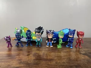 PJ Masks Lot Cars Figures Catboy Gekko Owlette Romeo Ninjas Wolfie Villains - Picture 1 of 11