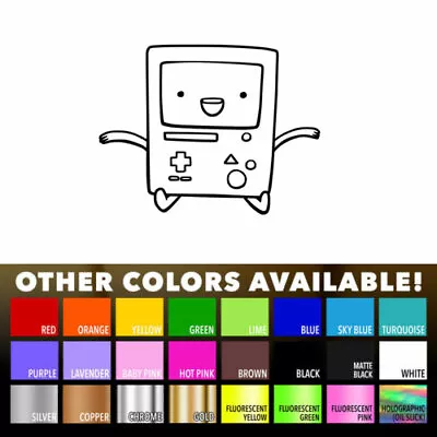 Adventure Time BMO Vinyl Decal Sticker for Laptop Macbook Car Truck Jeep Window - Image 1 of 4