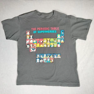 Periodensystem der DC Comics Superhelden Tee T-Shirt Erwachsene Herren L Größe Large - Bild 1 von 19
