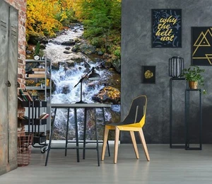 Papel pintado 3D claro arroyo H7241 mural autoadhesivo pegatinas desmontables Erin - Imagen 1 de 11