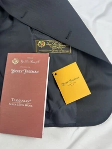 Abrigo deportivo Hickey Freeman Loro Piana Super 150s Blazer de lana de Tasmania 42L negro - Imagen 1 de 20