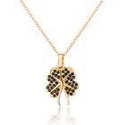 Vintage Four Leaf Clover Necklace for Women Girl Wife Gold Chain Jewelry