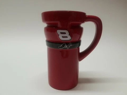 Ceramic Dale Earnhardt Jr travel mug #8 NASCAR Cover