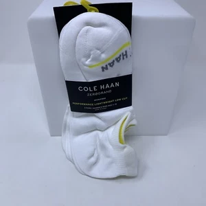 Cole Haan Womens Shoe Size 4-12 White Performance Lightweight Low Cut Socks NWT - Picture 1 of 7