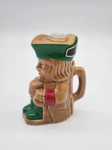 McLech Mead Cornish Pottery Miniature Toby Jug with Label and Stopper Excellent - Picture 1 of 11