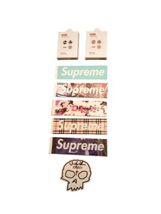 Supreme Dearcloud Blemish Patches Black & Red + Box Logo Stickers & Signed Skull - Picture 1 of 7