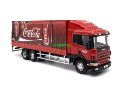 GB 1:76 Red Coke Scania 94D Delivery Container Truck Model Diecast Collect Car - Image 1 of 4