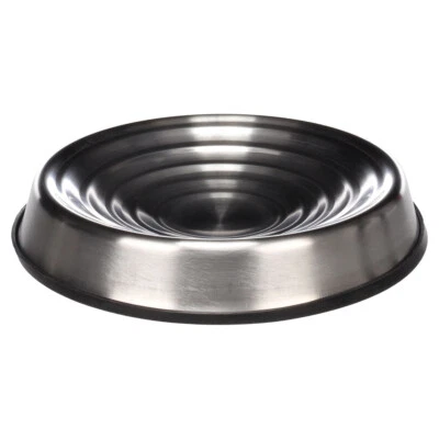Flamingo Futterschale Lajla rund silber, diverse Größen, NEU - Bild 1 von 2