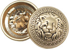 10PCS 25MM Lion Gold Metal Blazer Buttons for Blazers, Suits, Sport Coats, Unifo