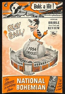 1954 Tigers @ Baltimore Orioles Program 5/31 juego 1 temporada inaugural ex 78402b10 - Imagen 1 de 2