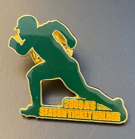 Oakland Athletics Baseball Pin Badge 2009 Season Ticket Holder Cover
