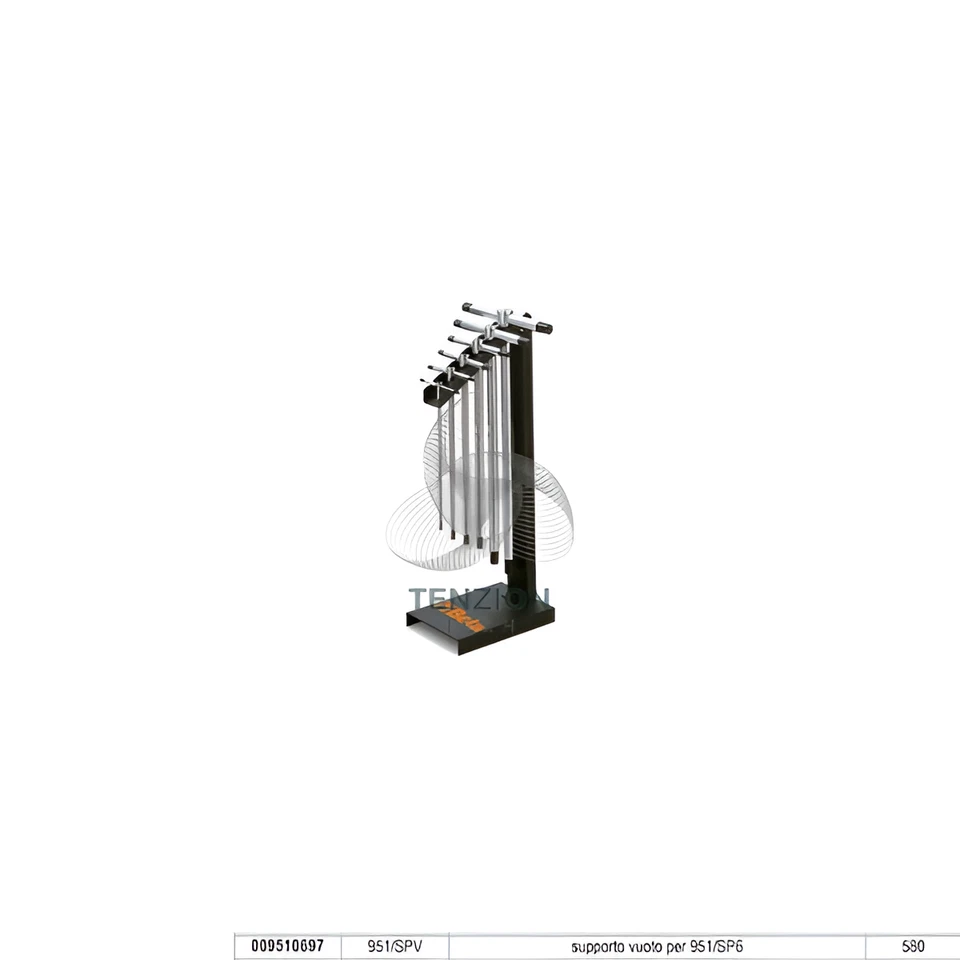 Supporto Vuoto Per 6 Chiavi A T Maschio Esagonale - Beta 951/SPV - Immagine 1 di 1