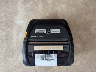 ZEBRA ZQ520 ZQ52-AUE0000-00 THERMAL 4" RUGGED PRINTER BLUETOOTH - Image 1 of 4
