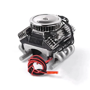 Simulate Car V8 Engine Motor F82 Motor Cooling Fan For 1/10 RC TRX4 SCX10 RC4WD - Picture 1 of 12