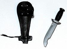 GI Joe 1965 Deep Sea Diver Knife/Sheath Complete w/Elastic Vintage Hasbro #7620