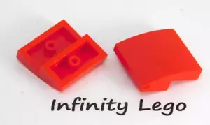 12 LEGO Red Slope Curved 2 x 2 x 0.66 (15068) - 12 Pieces - Imagen 1 de 1