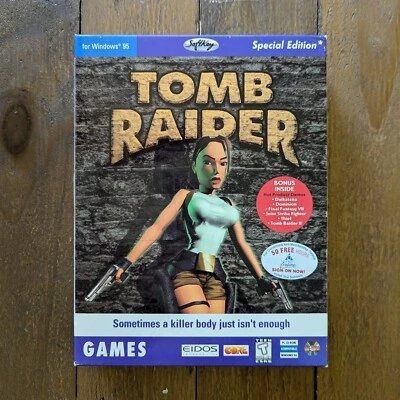 Sealed NIB Vintage Tomb Raider Special Edition Windows 95 PC Computer Game - Image 1 of 4