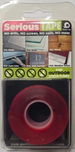 Cinta Estructural Seria Doble Cara Exterior Sin Clavos Sin Taladros 19mm x 2m Roja - Imagen 1 de 5