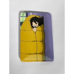 My Hero Academia MHA Shota Aizawa Yellow Sleeping Bag Rectangle Pin NEW - Picture 1 of 4