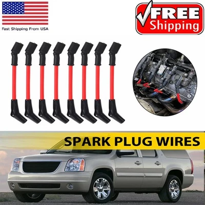 10 mm High Spark Heat Plug Ignition Wires FOR Set 2003-09 Trailblazer Chevrolet - Image 1 of 4