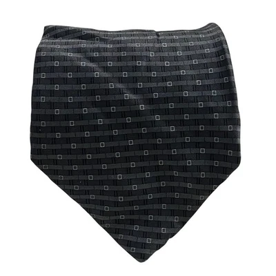 Corbata De Colección Gianfranco Ruffini Negra Gris Rayas Seda Importada EE. UU. 62 x 3.5 Traje Foto 1 de 4