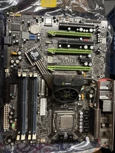 XFX nForce 780i SLI + Q6600 SLACR + 4×1 GB OCZ SLI DDR2-800 + Zubehör – Retro HW - Bild 1 von 5