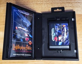 Lightening Force - 16 Bit Game Cartridge, Manual, Case For Sega Mega Genesis MD