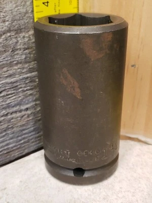 WRIGHT 6940 3/4" DRIVE 1-1/4" DEEP IMPACT SOCKET 6-POINT WRENCH USA - Image 1 of 4