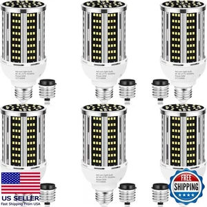 50W LED Corn Light Bulb 6500 Lumens E26/E39 360° Beam Angle 5000K - 6 Pack - Picture 1 of 1
