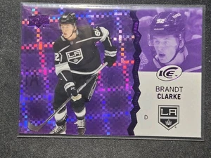 23-24 UD Ice Brandt Clarke Purple Variant πππ Los Angeles Kings - Foto 1 di 2