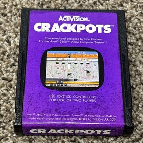 Crackpots (Atari 2600, 1983) Authentic Cartridge Only Cleaned Tested Very Good
