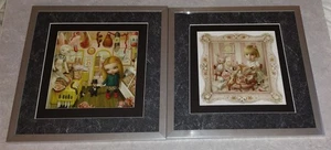 2 Mark Ryden 13x13" framed street art images - Picture 1 of 1