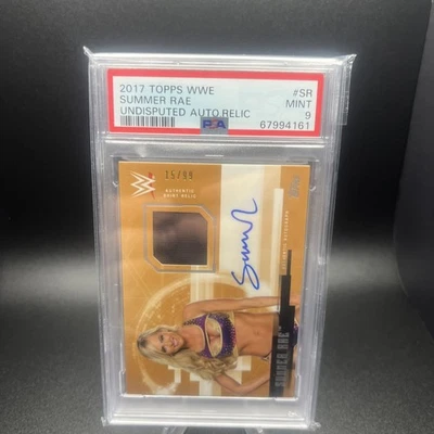 2017 Topps WWE Undisputed Autograph Relics #UAR-SR Summer Rae Auto #/99 - Image 1 of 3