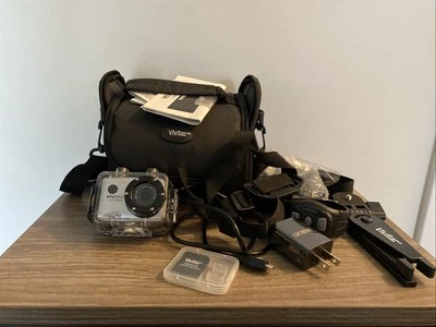 Vivitar Full HD Action Camera DVR786HD Waterproof With Case, SD Card, & Tripod - Image 1 of 4