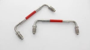 FOR Seat Leon1.8 20V Cupra R Front Bigg Red HEL Braided Caliper Link Pipe RED - Picture 1 of 3