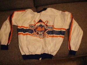 vintage 1962-1986 New York NY METS 25th Anniversary TYVEK windbreaker JACKET - Picture 1 of 6