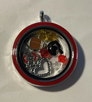 Ohio State Buckeyes NCAA Memory Charm Locket w/ 22 IN chain NEW - Image 1 of 3